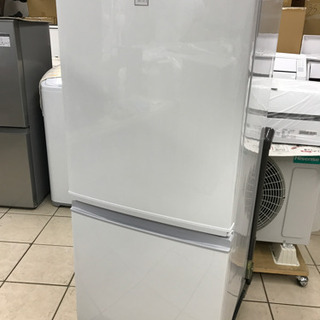 【10％OFFセール！】SHARP シャープ SJ-14E5-KW 2018年製 137L 冷蔵庫