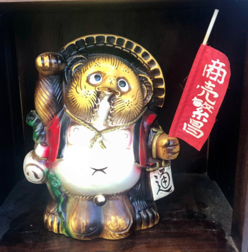 ⬛️ たぬき（狸）の置き物 ！　縁起良し⬛️ 高級       信楽焼き！⬛️ 商売繁盛 ！