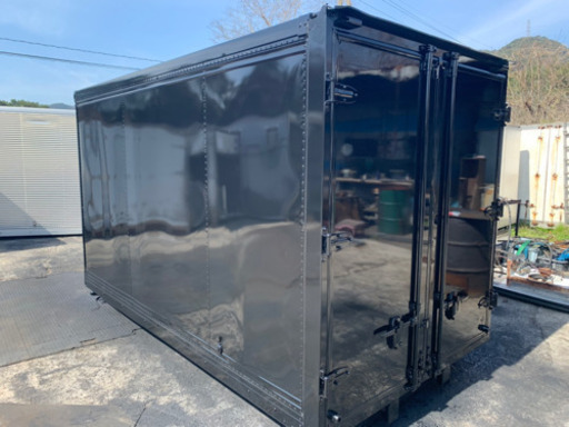 No.482 アルミバン 2ｔ車 アルミ箱 バイク倉庫 トラックコンテナ コメ保管庫 物置 DIY