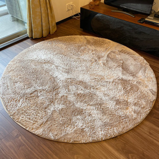 ラグマット　ベージュ　190cmの画像