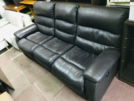 リサイクルショップどりーむ荒田店】 7375 リクライニングソファ 合成