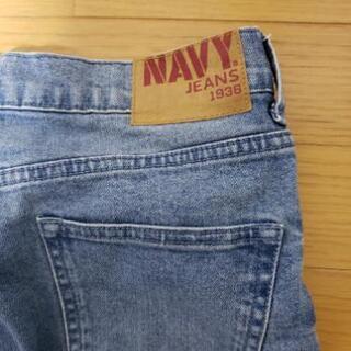 NAVY JEANS ネイビーダメージジーンズの画像