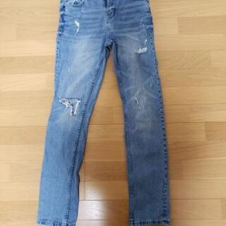 NAVY JEANS ネイビーダメージジーンズの画像