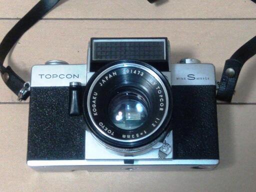 【昭和38年購入・インテリア・小道具】トプコン ウインクミラーＳ　TOPCON WINK MIRROR S　レンズシャッター・クイックリターンミラー式EE一眼レフフィルムカメラ　東京光学機械株式会社
