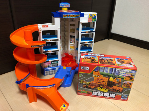トミカシティパーキング　建設現場セット