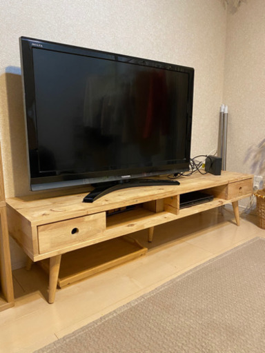 （商談中）無垢木製テレビ台