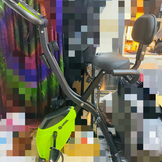 【美品】コンパクト・心拍数メーター　フィットネスバイク エアロ バイクの画像
