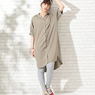 [ロペピクニック] バックタックロングシャツ レディース　サイズ：38（M）の画像