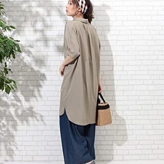 [ロペピクニック] バックタックロングシャツ レディース　サイズ：38（M）の画像