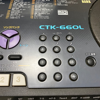 ※軽度の接触不良あり。配送可　カシオ　CTK-660L 電子ピアノ　付属品あり　の画像
