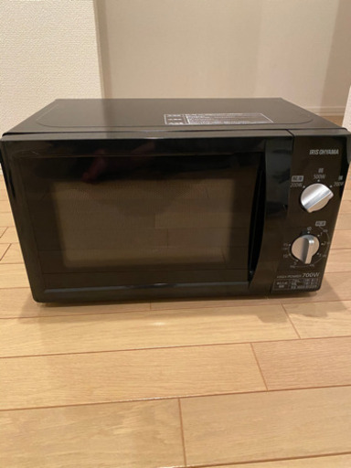 電子レンジ アイリスオーヤマ 17L ブラック
