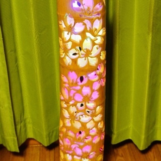 竹灯り　彩シリーズ　〜花模様〜　竹灯籠　極太孟宗竹 竹灯り 彩シリーズ 〜花模様〜 竹灯籠 孟宗竹 | iichi 日々の暮らしを