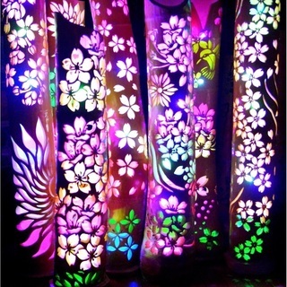 竹灯り 彩シリーズ 〜花見〜 竹灯籠 極太孟宗竹