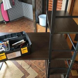 棚一体型デスク