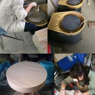 ＼＊陶芸＊電動ろくろ体験＊／少人数でゆっくり楽しめる♪自分の好きなものを作ろう！材料費込み！♪駅からの送迎もあり♪のプランの画像