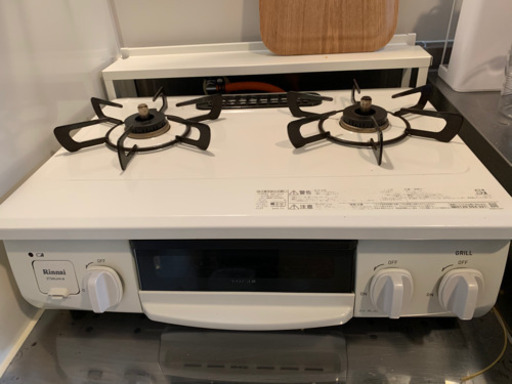 本日引き取り限定値下げ　ガスコンロ　リンナイ　ホワロ　人気の白