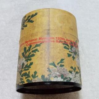 海北友松  お茶缶(“花卉図屏風”柄) (展覧会goods)【受...