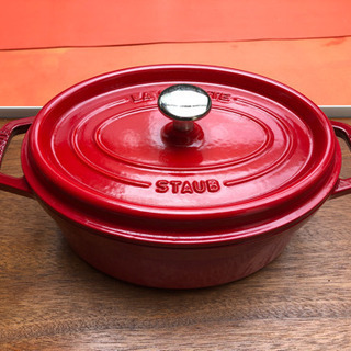 新品未使用　ストウブ　ココット　オーバル　27cm　チェリー　赤　鍋　楕円　新品 ピコ・ココット オーバル 27cm チェリー｜ココット｜ストウブ公式