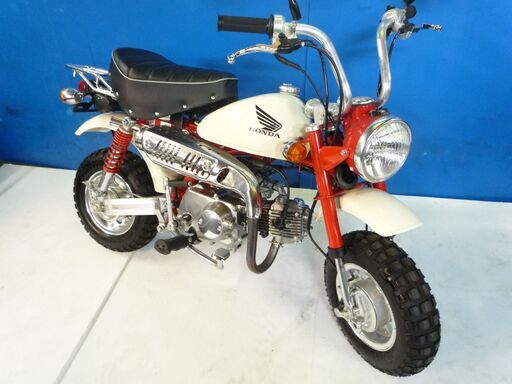 HONDA モンキー50 白/赤 格安配送キャンペーン 期間限定 諸経費０円 始動確認済み 自賠責加入で乗れます 即納車有り 激安 横浜 都筑 宮前