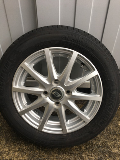 ミシュラン！アルミ付きタイヤ！155-65-14バリ山9分！激安！