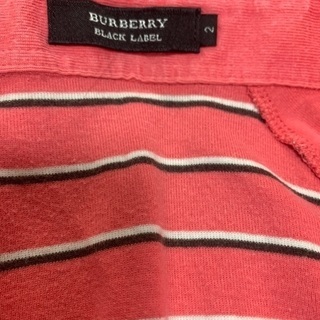 バーバリー BURBERRY ポロシャツ 中古 サイズM ピンク色の画像