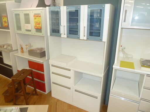 k186☆食器棚・レンジボード☆内田工芸☆幅1050㎜☆近隣配達、設置可能