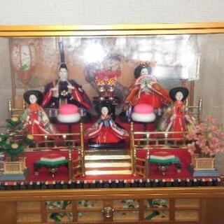 (値引きしました)雛人形　灯り、オルゴール付き　