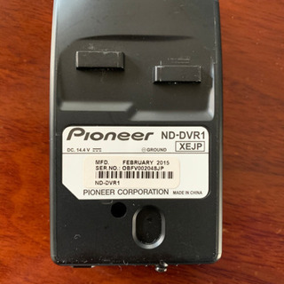 ドライブレコーダー　カロッツェリア　nd-dvr1の画像