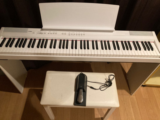 YAMAHA電子ピアノ　P-105 ホワイト　決まりました