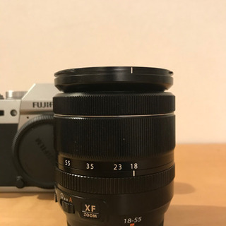 FUJIFILM(フジフイルム) X-T10 ボディ シルバー、 18-55mmのレンズ付属