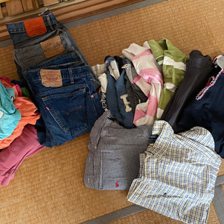 無料！大量！リーバイスデニム、アバクロTシャツ＆ポロ、ラルフシャ...