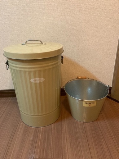 OBAKETSU オバケツ(ゴミ箱) 42ℓ2個　バケツ付き