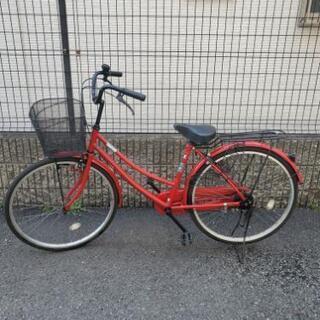 自転車 26インチ 赤