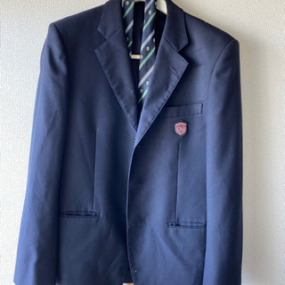 大阪府立貝塚南高校 男子制服 ブレザー(ネクタイ付)