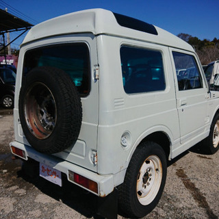 ジムニーJA11 希少パノラミックルーフ   5速MT パワステ 走行テスト済み カスタムベースにも♪ 支払総額15万円★★の画像