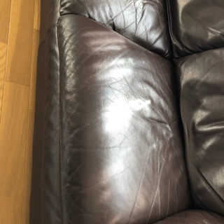 イタリア製総革2.5人ソファーの画像