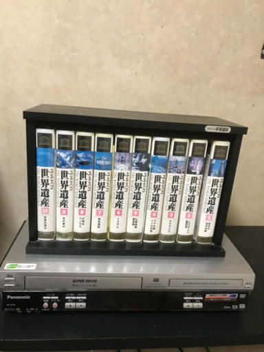 DVD.VHSプレイヤー(Panasonic)、ユネスコ世界遺産VHS付き