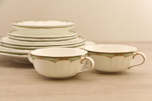 ノリタケ NORITAKE 食器セット 大皿2枚 中皿3枚 小皿3枚 深皿2枚 スープカップ2個(E995wY)