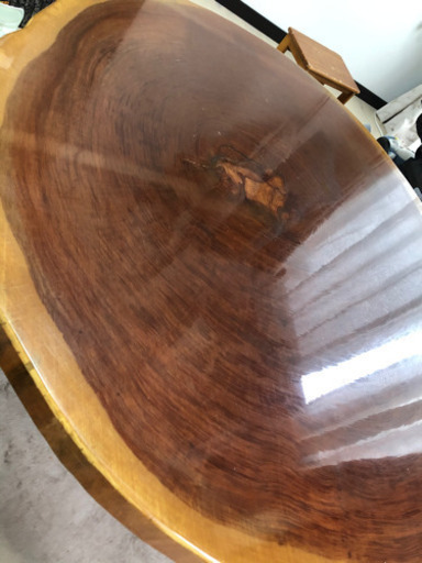 一枚板　座卓　引き取り予定者決まりました