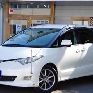 50系エスティマ　しかも４WDです！ホワイト✨