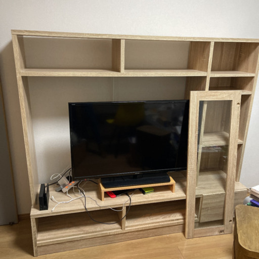 LOWYA ロウヤ　テレビ台　ハイタイプ  幅160cm オーク　(引き取り限定)