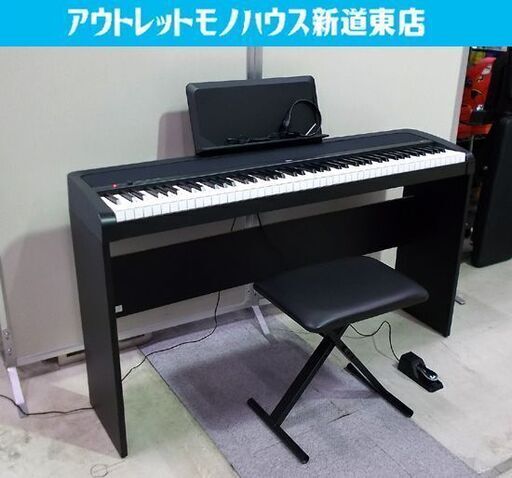 ◇電子ピアノ コルグ B1 88鍵 2017年製 黒 スリム コンパクト KORG DIGITAL PIANO ブラック スタンド付き 札幌市東区 新道東店