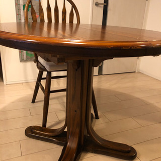 シンリー ⭐︎伸縮式 ダイニングテーブル アンティーク Shin Lee