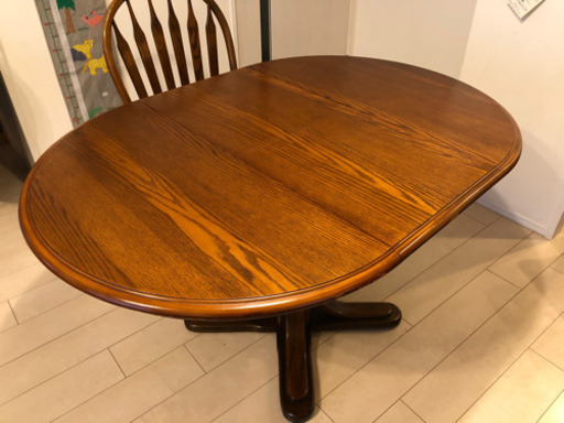 シンリー　⭐︎伸縮式　ダイニングテーブル　アンティーク　Shin Lee