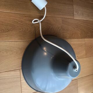 無印良品　ペンダントライト（グレー）（直径約36cm）LEDライト付