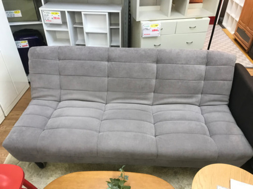 【リサイクルショップ光　田上店】グレー　3人掛けソファベッド