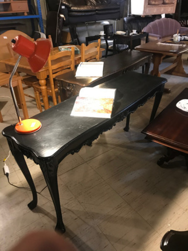 JF1706 欧風アンティークテーブル　ブラック