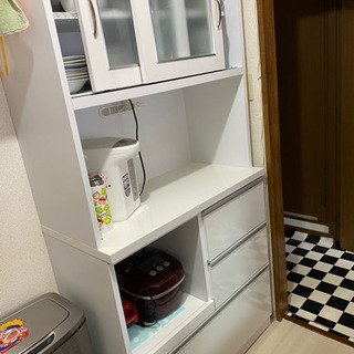 (お渡す予定者決まりました)食器棚 レンジボード キッチンボード 美品