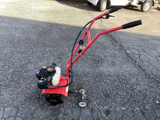 現品確認歓迎 初期不良対応可能 整備済 かけ易く 折り畳め 片手で持てる 日立工機 タナカ 2サイクル 30.7cc 耕運機 TUH31E 移動輪付