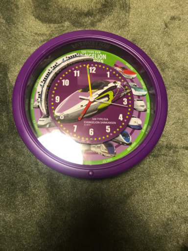 EVANGERION 500 TYPE EVA　新幹線クロック めちゃ可愛いです！ エヴァ！